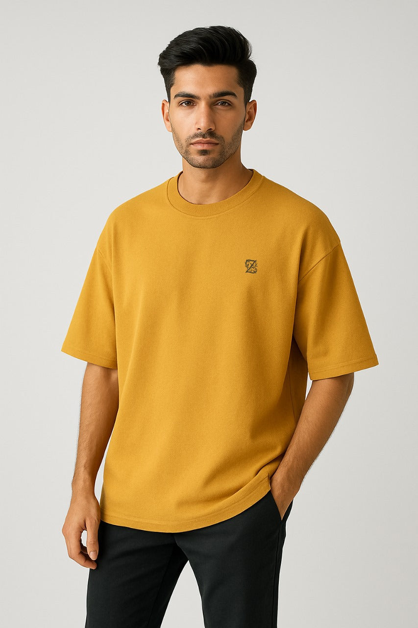 Zarwaad - Drop Shoulder T-shirt - Mustard